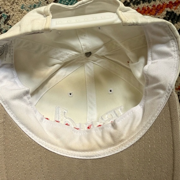 Vintage 1994 Budweiser White and Tan Embroidered Cap 🍻 - Picture 8 of 8